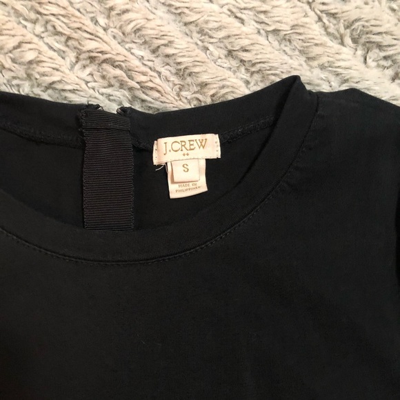 JCrew blouse with faux leather sleeves - Picture 2 of 3